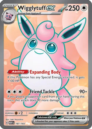 Wigglytuff ex - 187/165 - SV: Scarlet and Violet 151 (MEW)