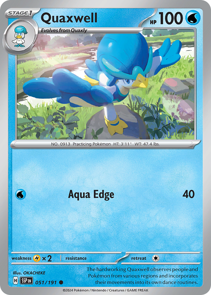 Quaxwell- 051/191 - Surging Sparks (Reverse Holo)