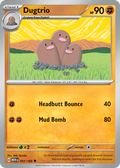 Dugtrio - 051/165 -SV: Scarlet & Violet 151 (MEW) (Reverse Holo)