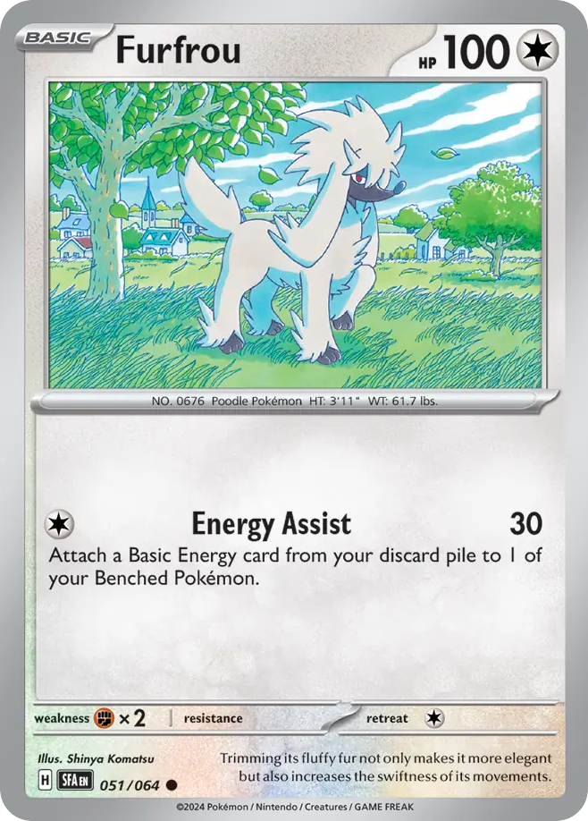 Furfrou - 051/064 - Shrouded Fable (Reverse Holo)