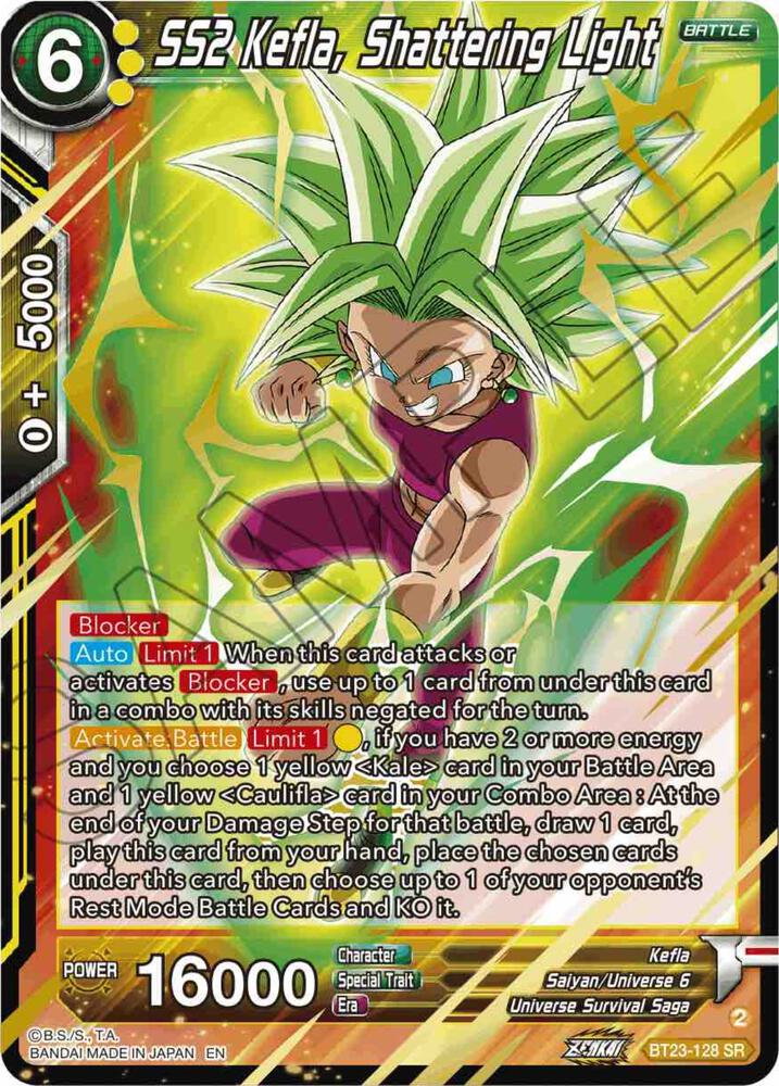 SS2 Kefla, Shattering Light - BT23-128 - Perfect Combination (Foil)