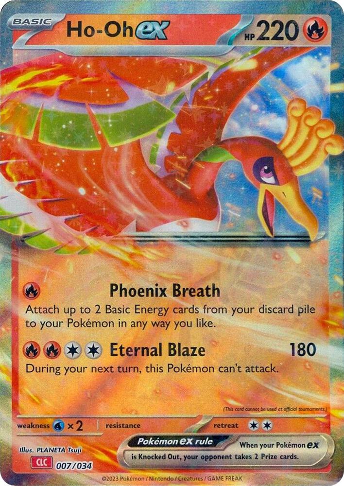 Ho-Oh ex - 007/034 - Trading Card Game Classic