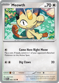Meowth - 052/165 -SV: Scarlet & Violet 151 (MEW) (Reverse Holo)