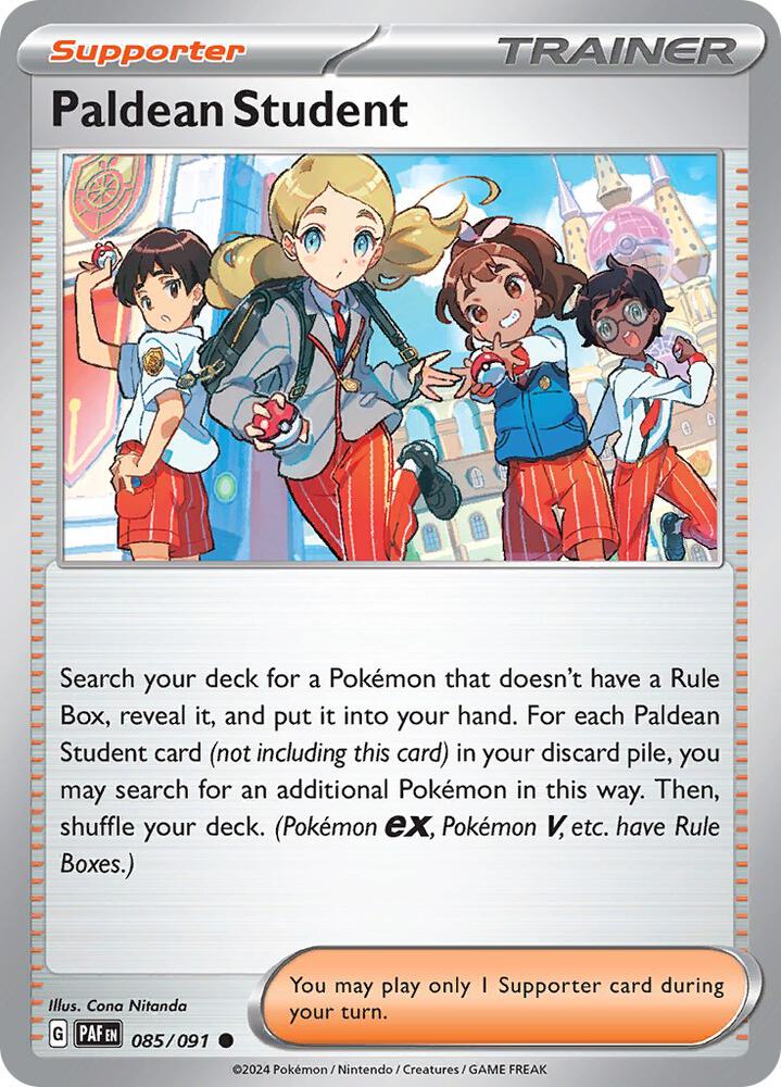Paldean Student - 085/091 - SV: Paldean Fates (Reverse Holo)