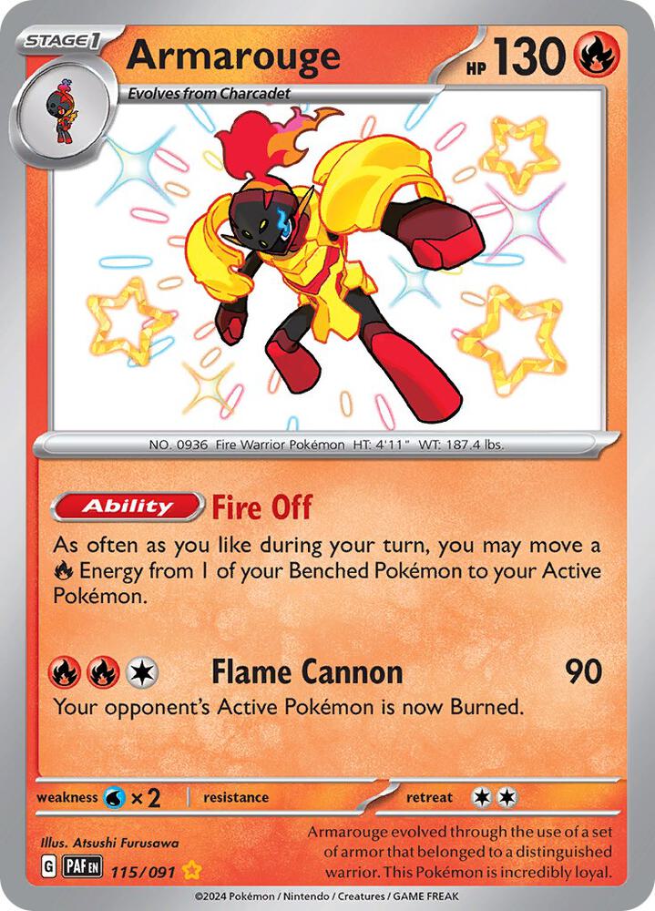 Armarouge - 115/091 - SV: Paldean Fates