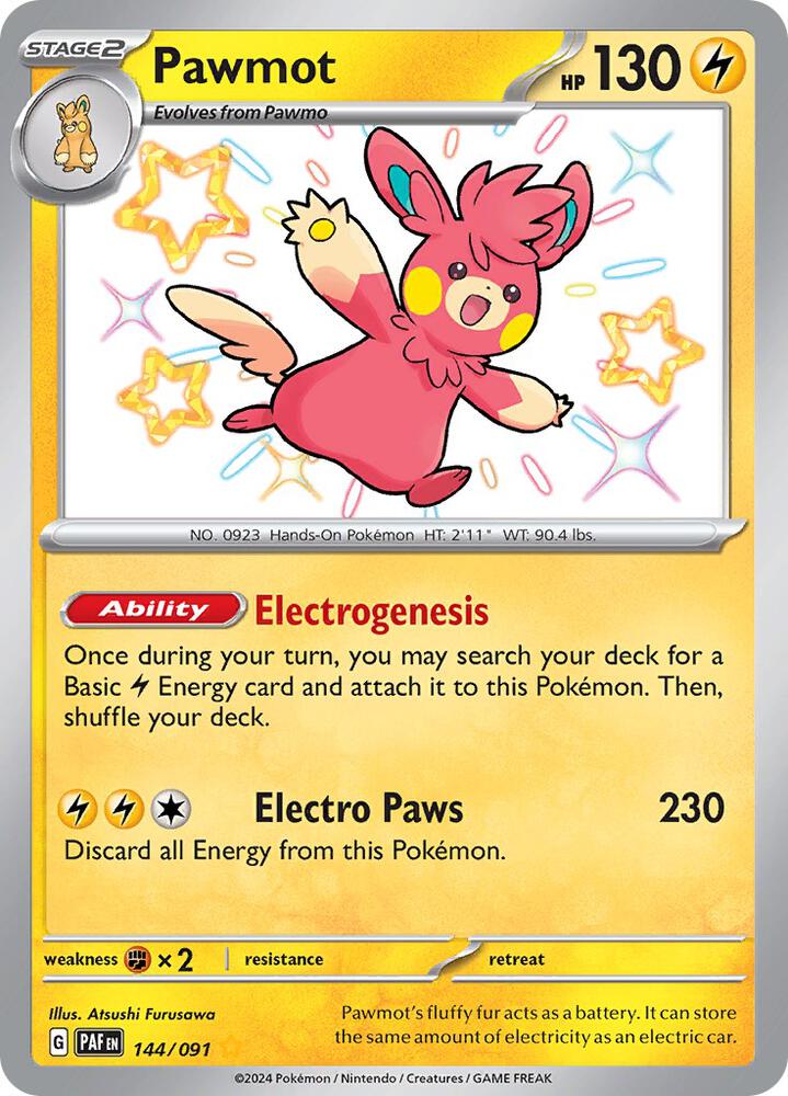 Pawmot - 144/091 - SV: Paldean Fates