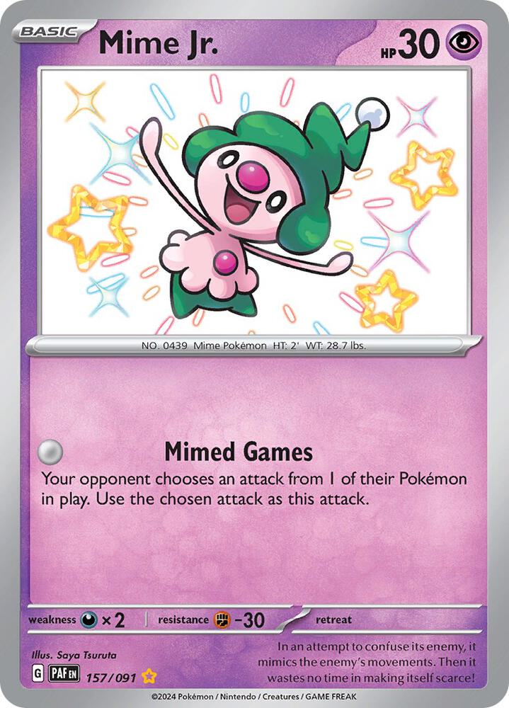 Mime Jr. - 157/091 - SV: Paldean Fates
