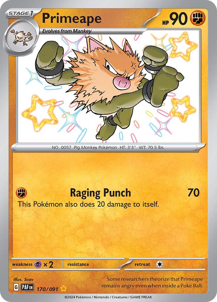 Primeape - 170/091 - SV: Paldean Fates