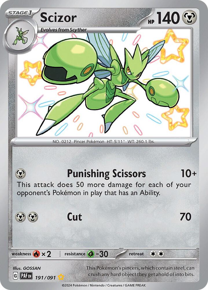Scizor - 191/091 - SV: Paldean Fates