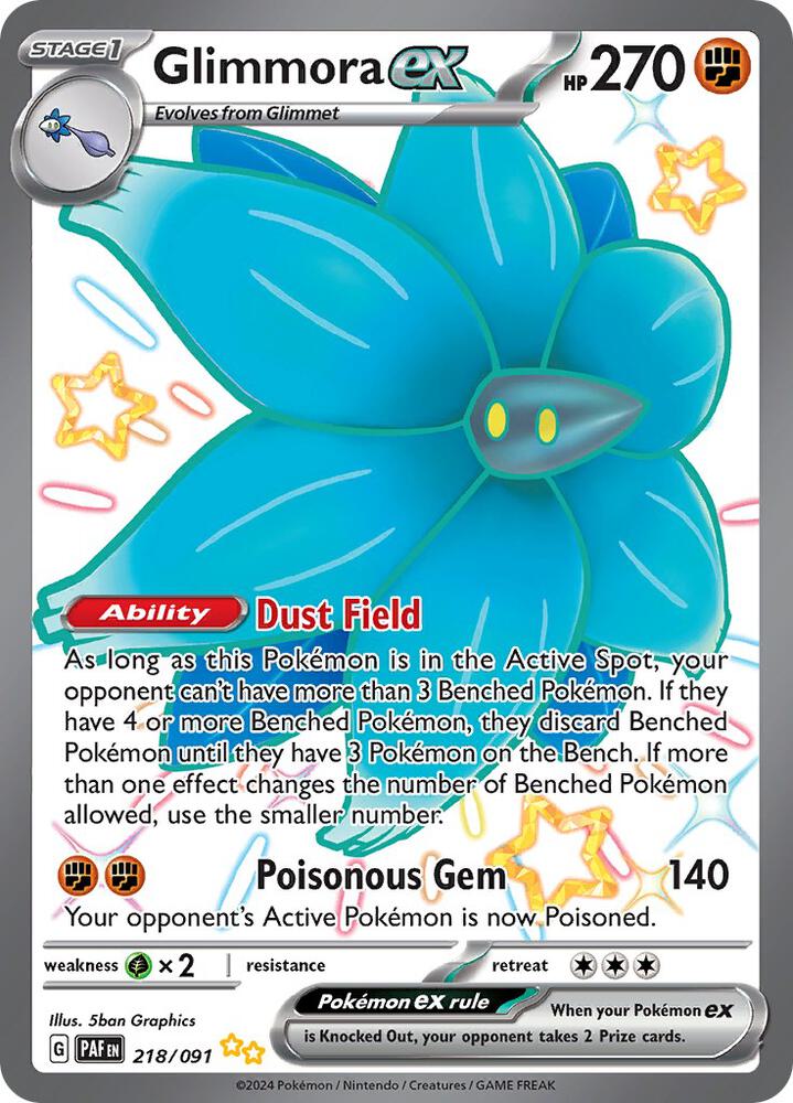 Glimmora ex - 218/091 - Paldean Fates