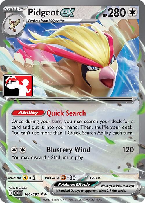 Pidgeot ex - Prize Pack Series