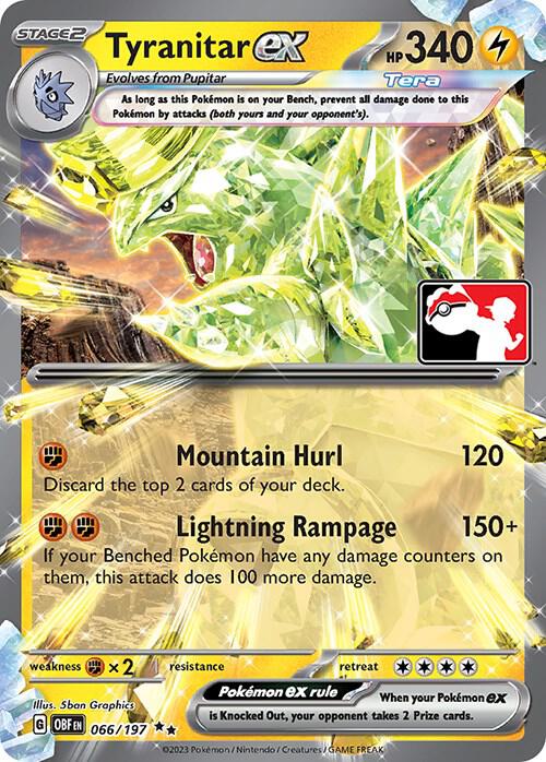 Tyranitar ex - Prize Pack Series Cards