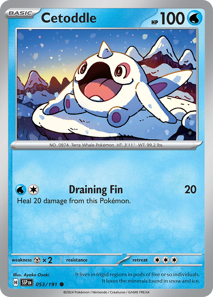 Cetoddle- 053/191 - Surging Sparks (Reverse Holo)