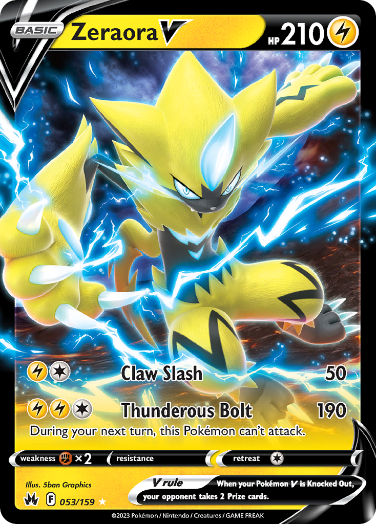 Zeraora V - 053/159 - SWSH: Crown Zenith (CRZ)