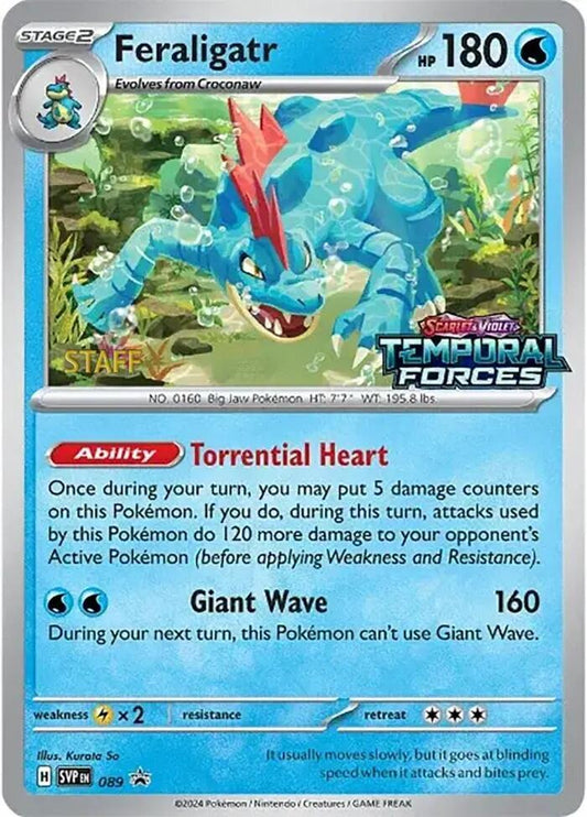 Feraligatr - 089 (Prerelease) [Staff] - SV: Scarlet & Violet Promo Sealed