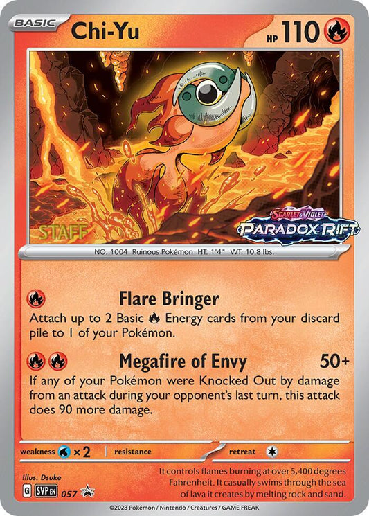 Chi-Yu - 057 (Prerelease) [Staff] - SV: Scarlet & Violet Promo Sealed