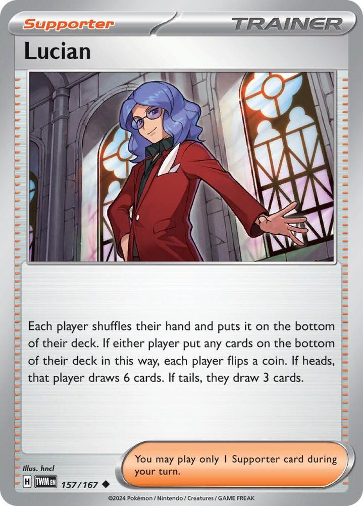 Lucian - 157/167 - SV06: Twilight Masquerade (Reverse Holo)