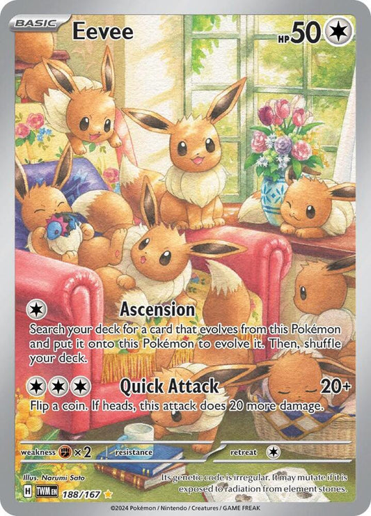 Eevee - 188/167 - SV06: Twilight Masquerade (TWM)