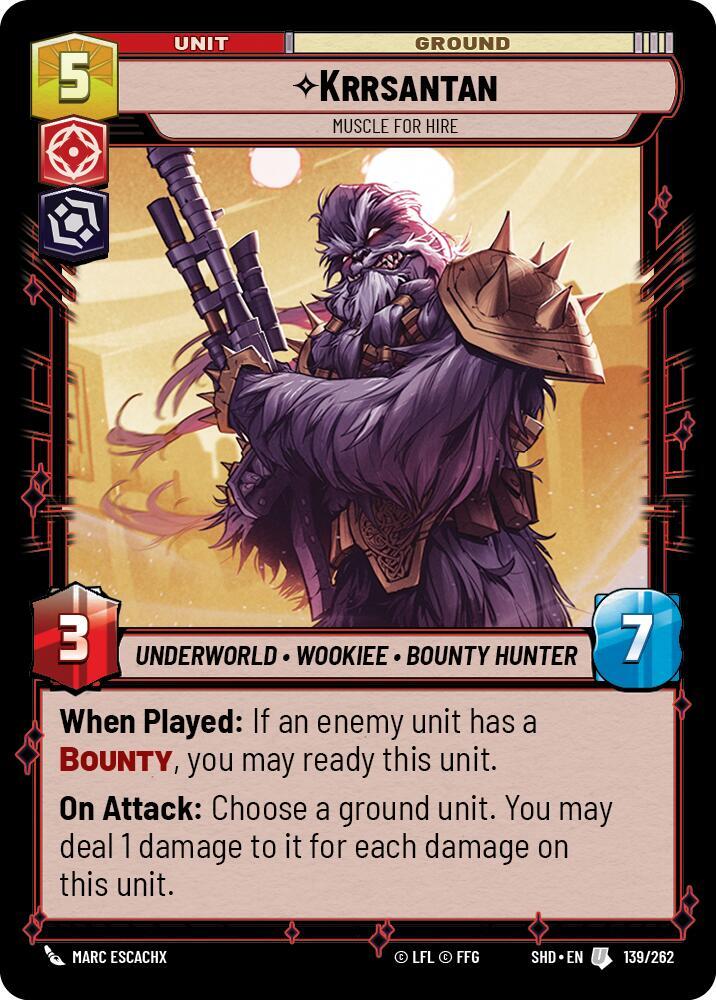 Krrsantan - Muscle for Hire - 139/262 - Shadows of the Galaxy