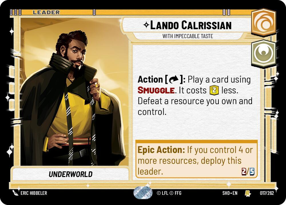 Lando Calrissian - With Impeccable Taste - Shadows of the Galaxy