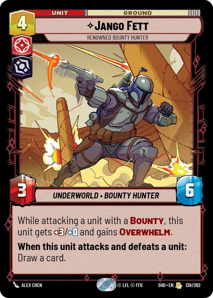 Jango Fett - Renowned Bounty Hunter - 138/262 - Shadows of the Galaxy