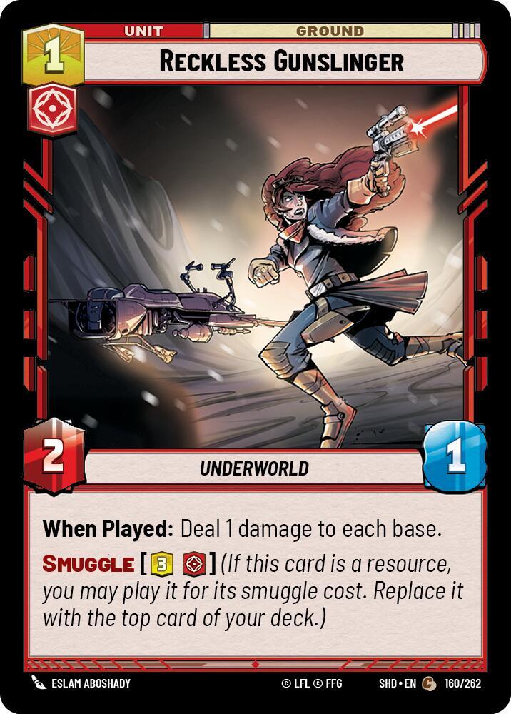 Reckless Gunslinger - 160/262 - Shadows of the Galaxy (Foil)