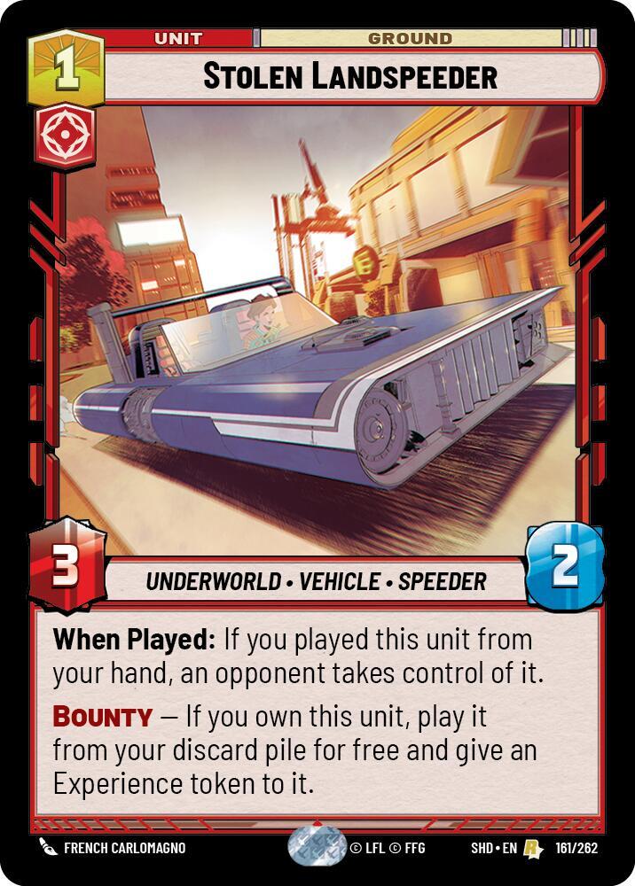 Stolen Landspeeder - 161/262 - Shadows of the Galaxy