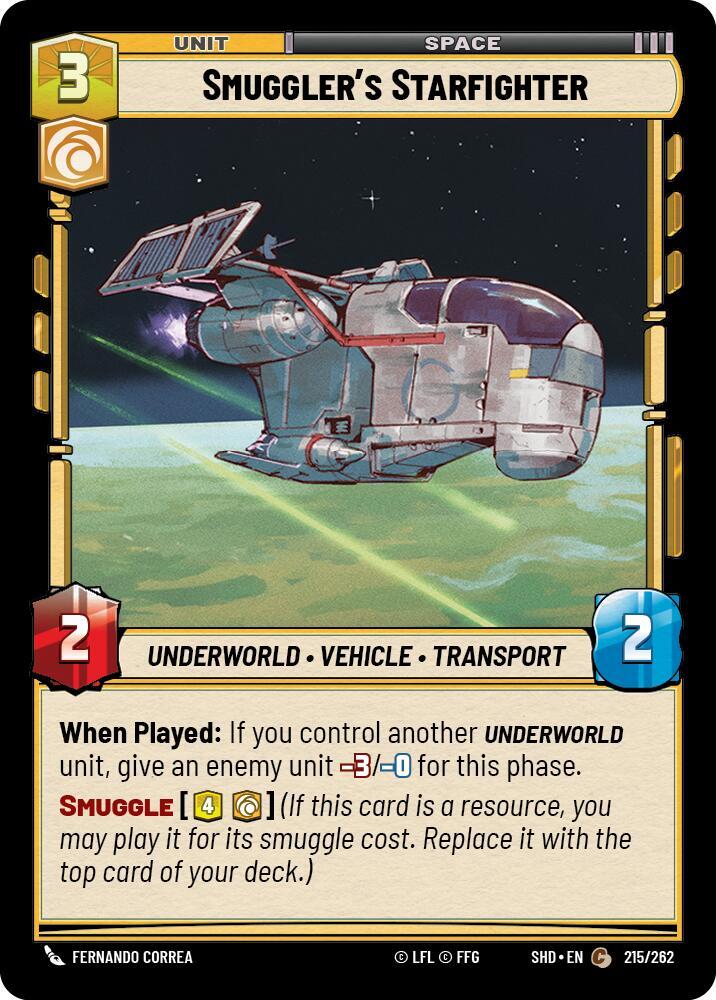 Smuggler's Starfighter - 215/262 - Shadows of the Galaxy