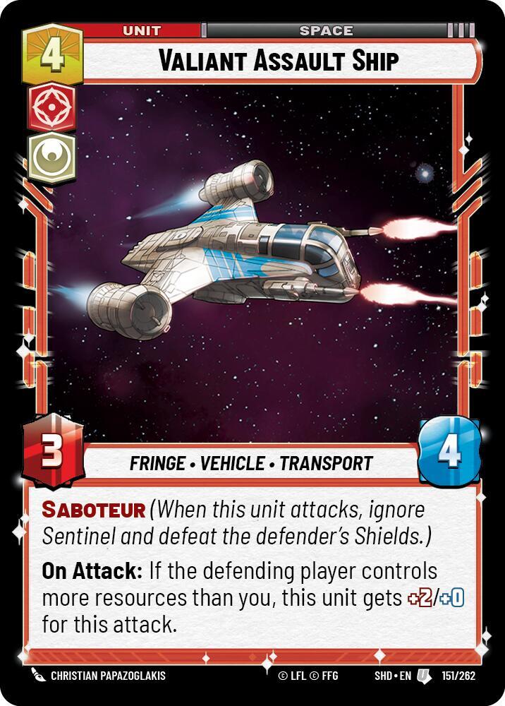 Valiant Assault Ship - 151/262 - Shadows of the Galaxy