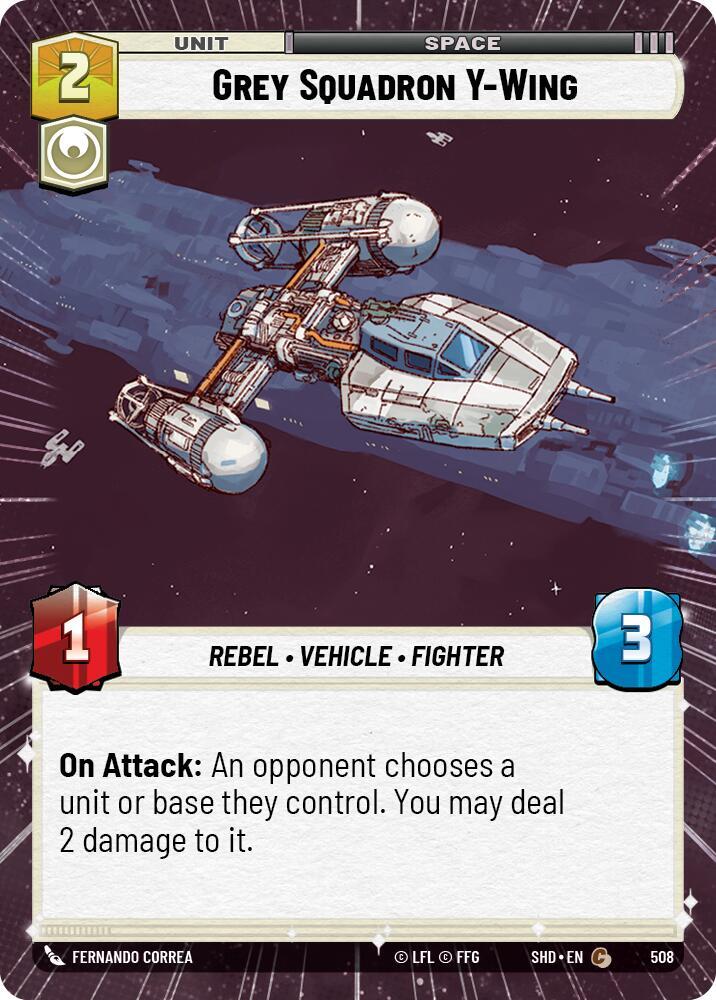 Grey Squadron Y-Wing (Hyperspace) - Shadows of the Galaxy