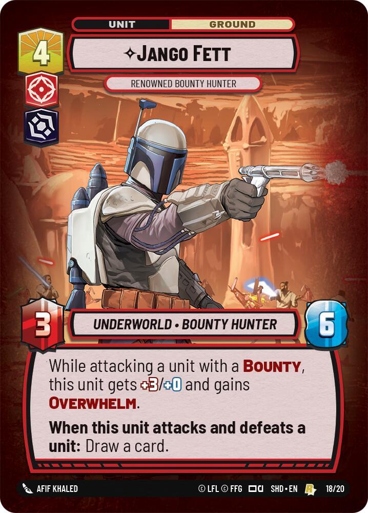 Jango Fett - Renowned Bounty Hunter - Shadows of the Galaxy: Weekly Play Promo (Foil)
