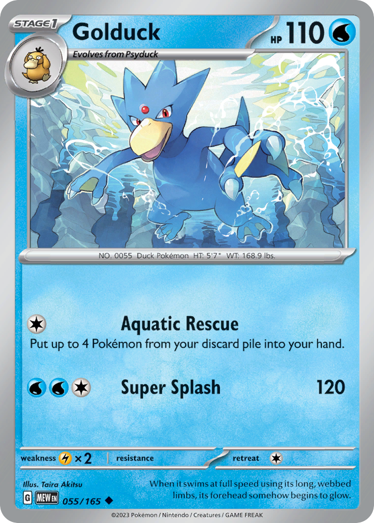Golduck - 055/165 -SV: Scarlet & Violet 151 (MEW)