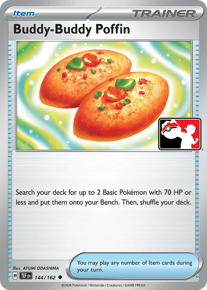 Buddy-Buddy Poffin - 144/162 - Temporal Forces League Stamped (Holo)