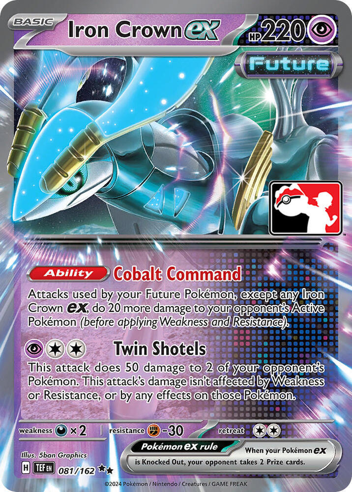 Iron Crown ex - 081/162 - Temporal Forces (League Stamped)