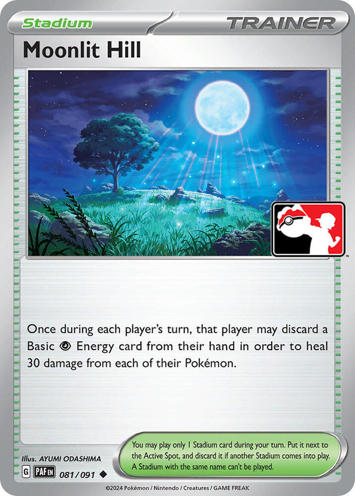 Moonlit Hill - 081/091 - Paldean Fates (League Stamped)