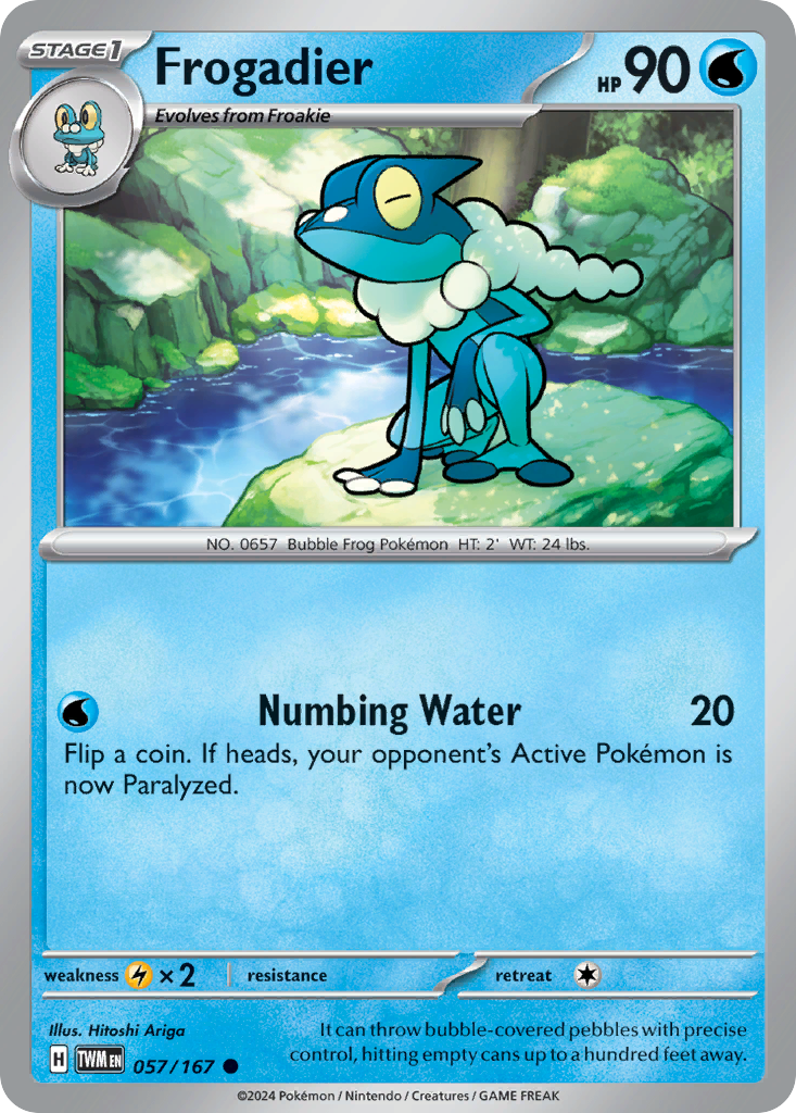 Frogadier - 057/167 - Twilight Masquerade (Reverse Holo)
