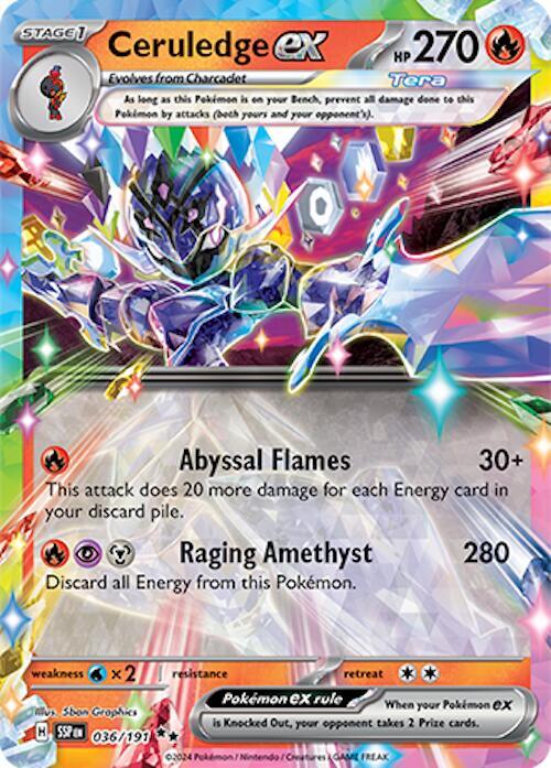 Ceruledge ex - 036/191 - SV08: Surging Sparks