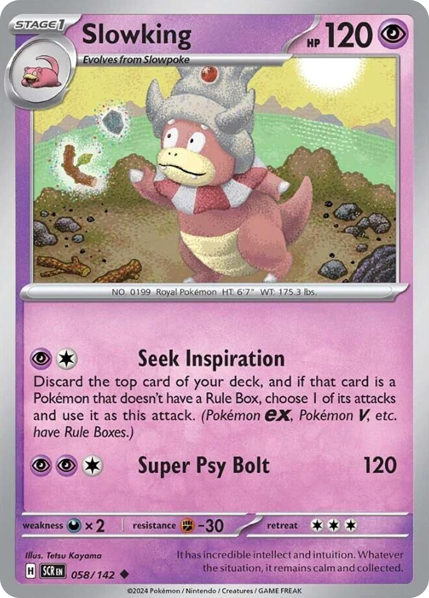 Slowking- 058/142 - Stellar Crown (Reverse Holo)