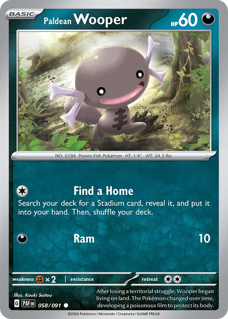 Paldean Wooper - 058/091 - Paldean Fates