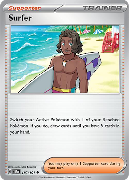 Surfer - 187/191 - SV08: Surging Sparks (Reverse Holo)