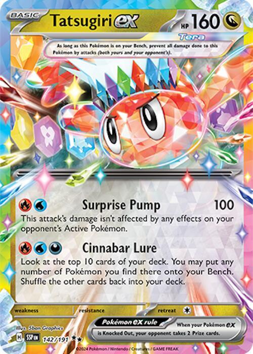 Tatsugiri ex - 142/191 - SV08: Surging Sparks