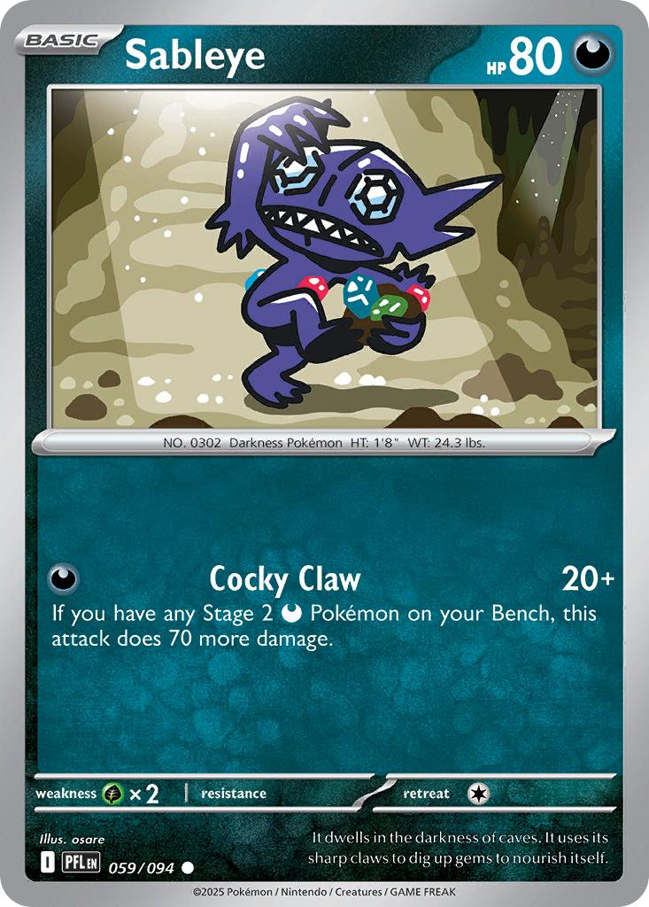 Sableye - 059/094 - Phantasmal Flames (PFL)