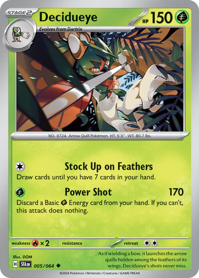 Decidueye - 005/064 - Shrouded Fable