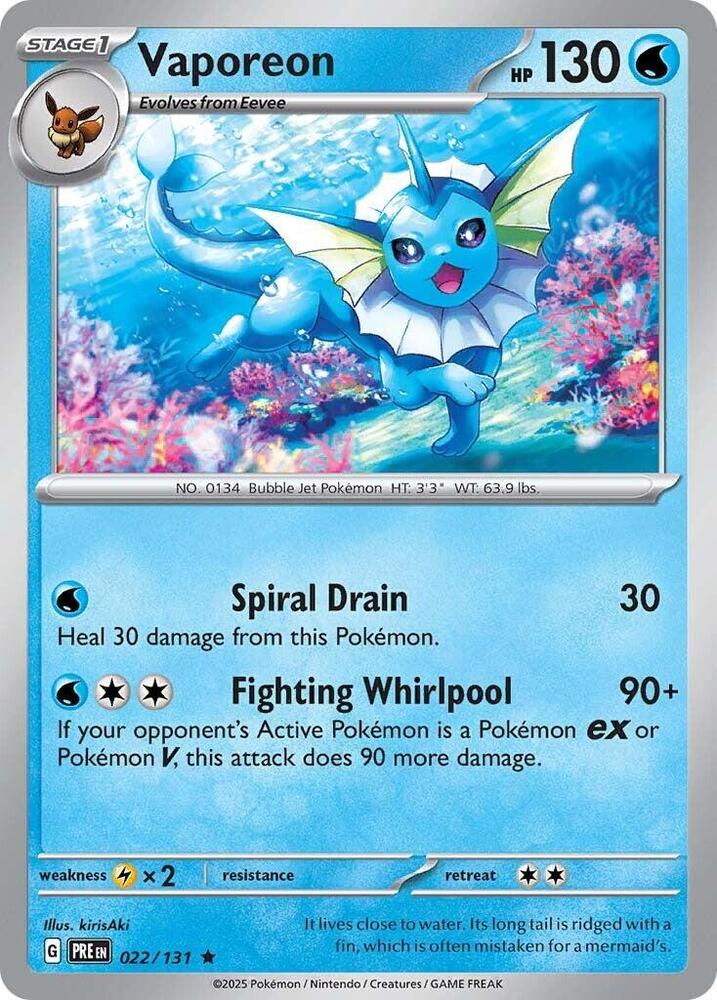 Vaporeon - SV: Prismatic Evolutions