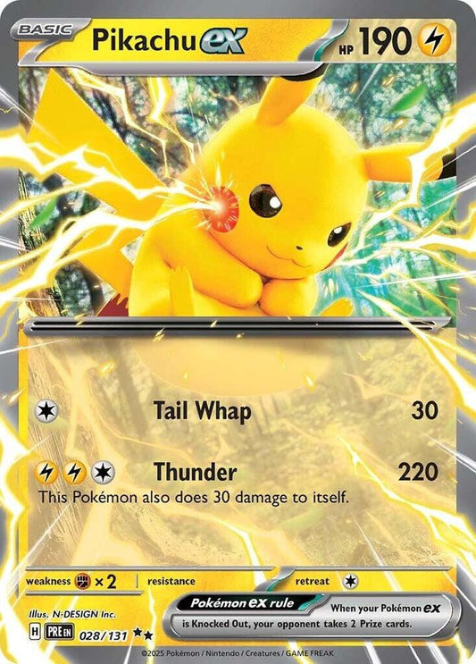 Pikachu ex - 028/131 - SV: Prismatic Evolutions