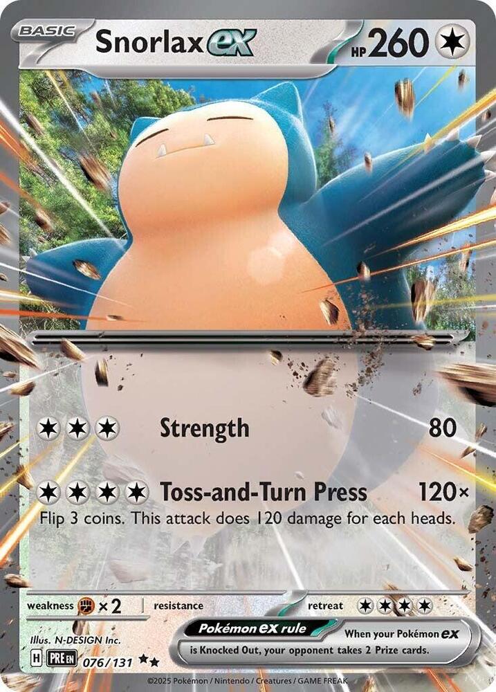 Snorlax ex - 076/131 - SV: Prismatic Evolutions (PRE)