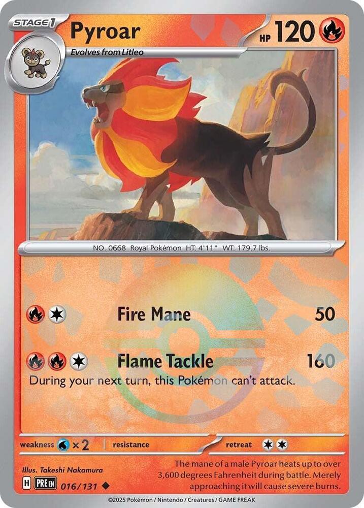 Pyroar (Poke Ball Pattern) - SV: Prismatic Evolutions