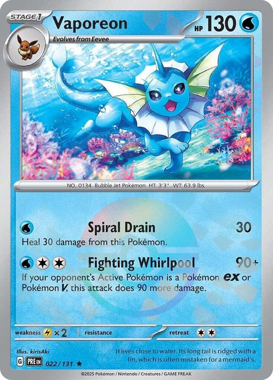 Vaporeon (Poke Ball Pattern) - SV: Prismatic Evolutions