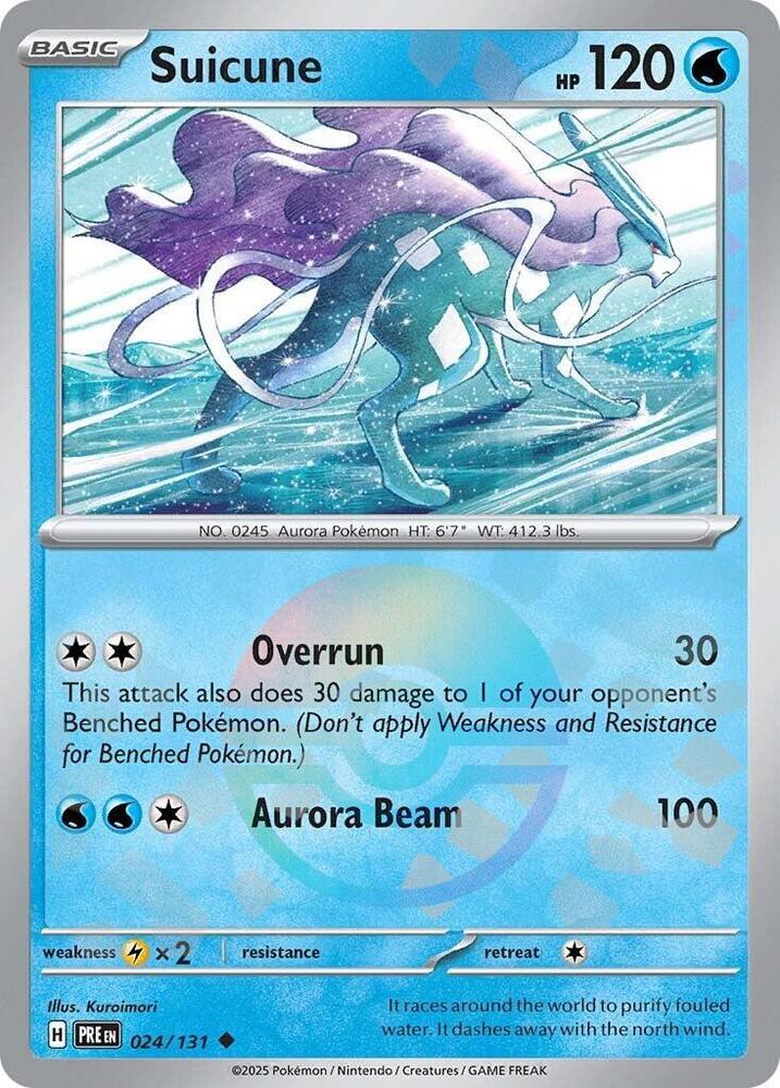 Suicune - 024/131 - SV: Prismatic Evolutions (Poke Ball Pattern)