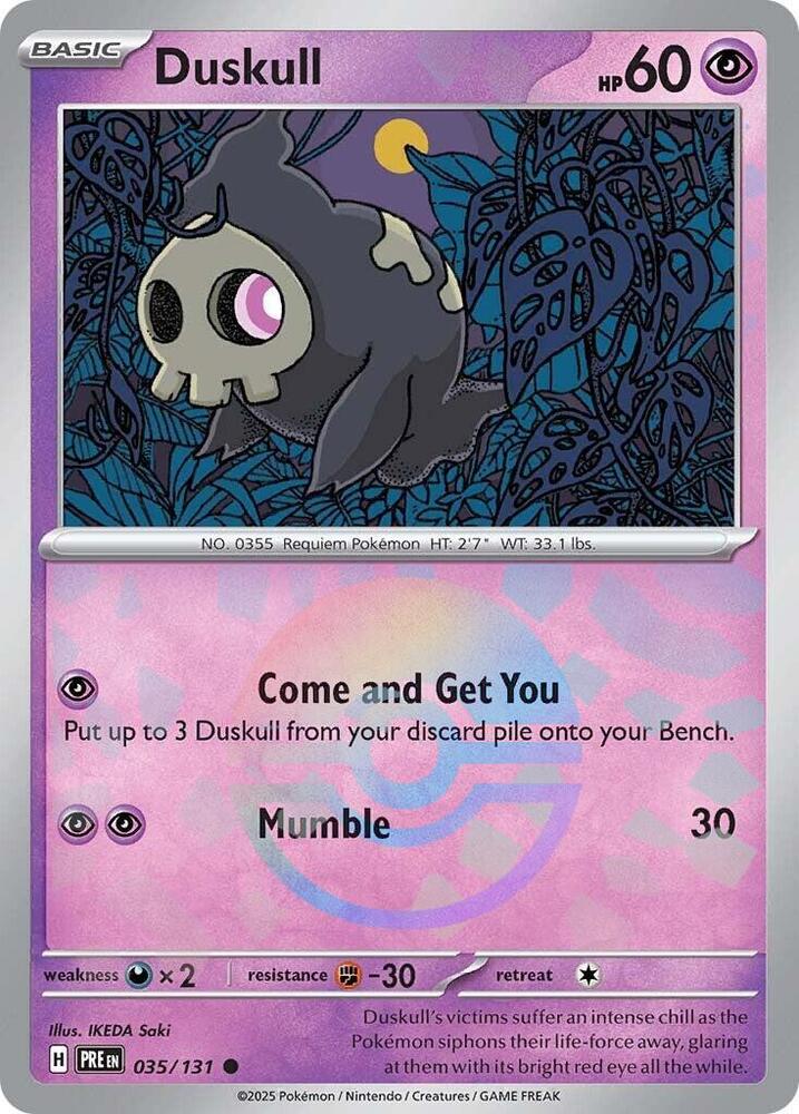 Duskull - 035/131 - SV: Prismatic Evolutions (PRE) (Poke Ball Pattern)